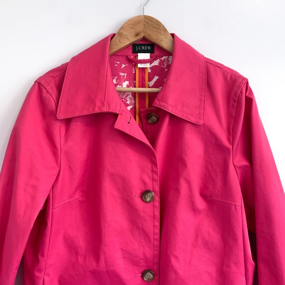 J. Crew Pink Trench Coat - Picture 2 of 14